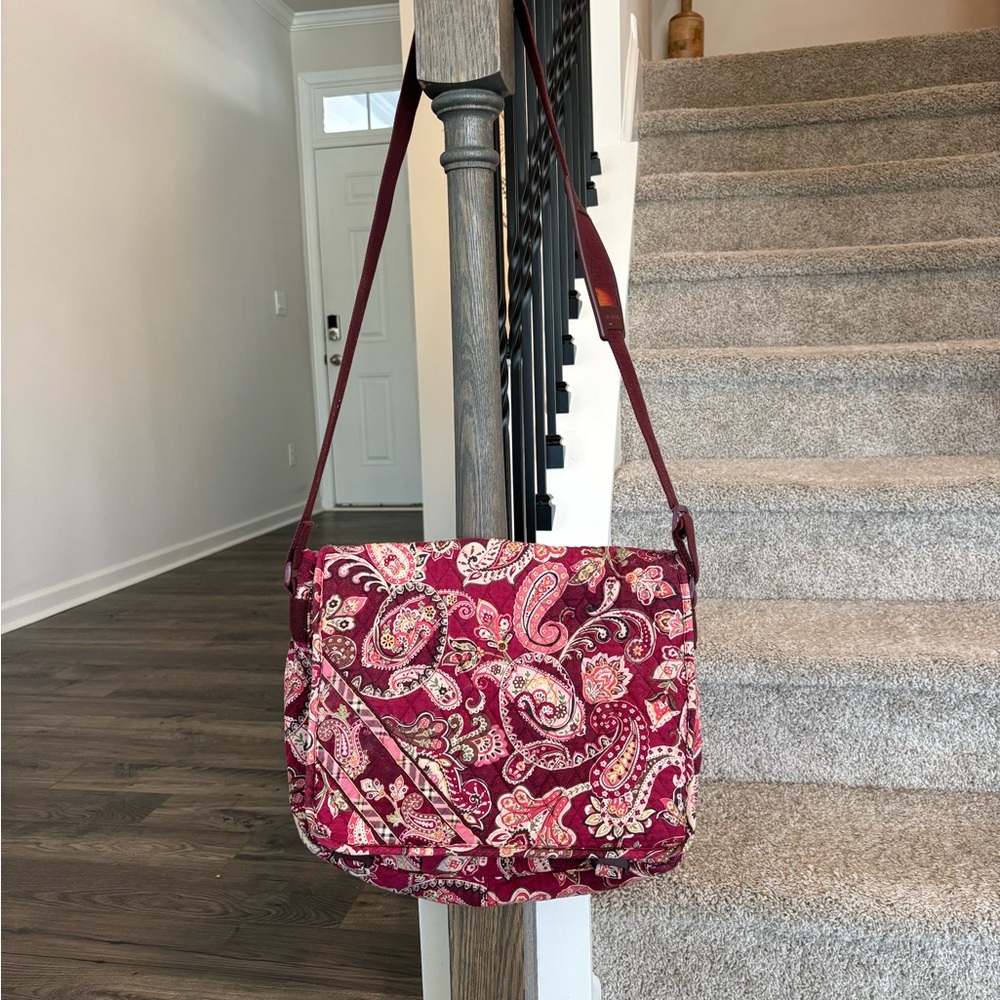 Vera Bradley Crossbody Bag in Red Paisley